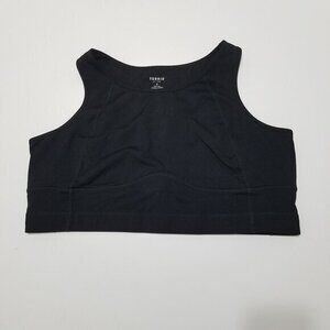 Torrid Active Unlined Sports Bra Racerback Black Size 4